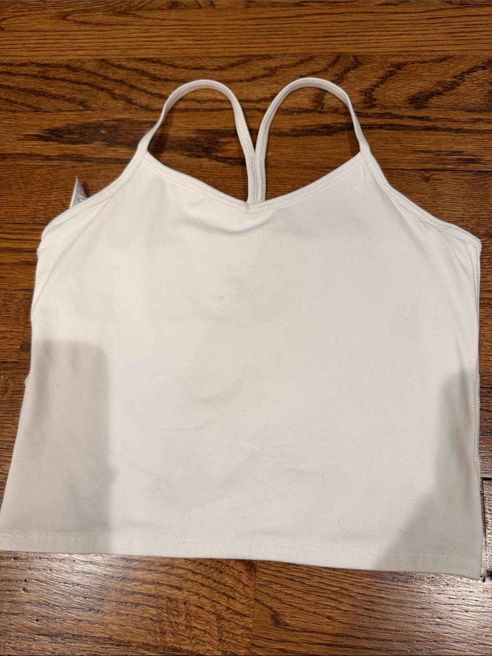 Athleta Off-White Double-Strap Crop Camisole